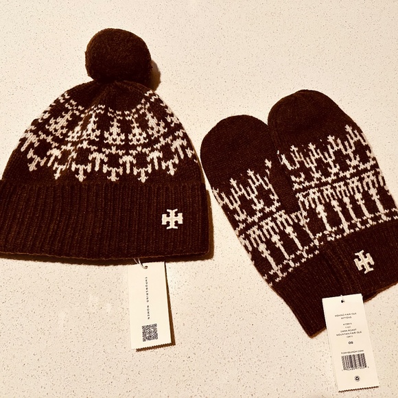 Tory Burch Wool hat and mittens